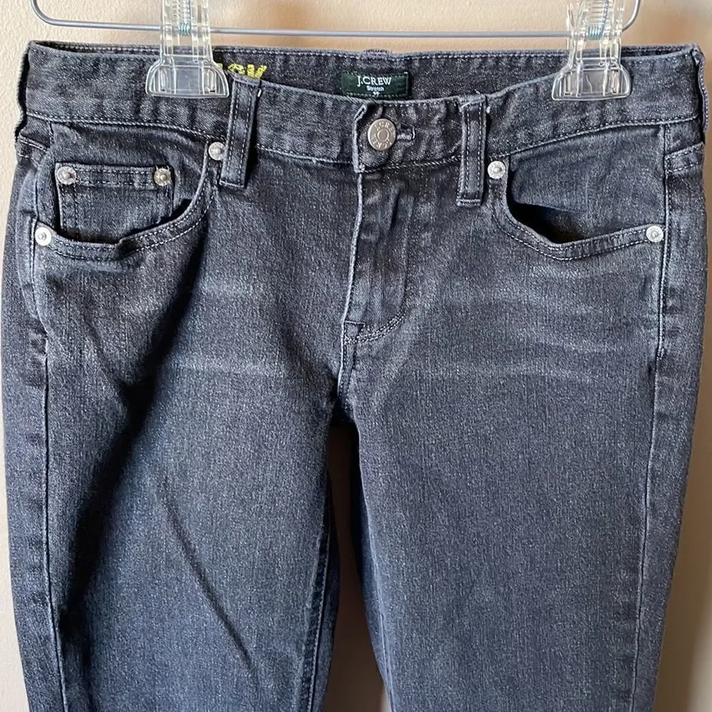J. Crew black washed Matchstick jeans